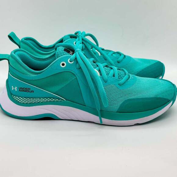NEW! Under Armour Women's HOVR Omnia Running Shoes Light Green - Picture 4 of 8